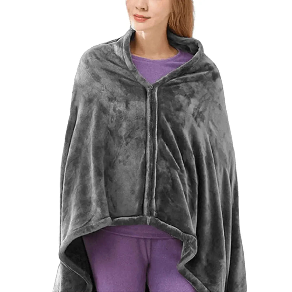 USB Electric Heated Blanket 3 Heating Levels Fleece Heated Blanket Portable Heated Blanket Cape Quickly Heated Cape Pad